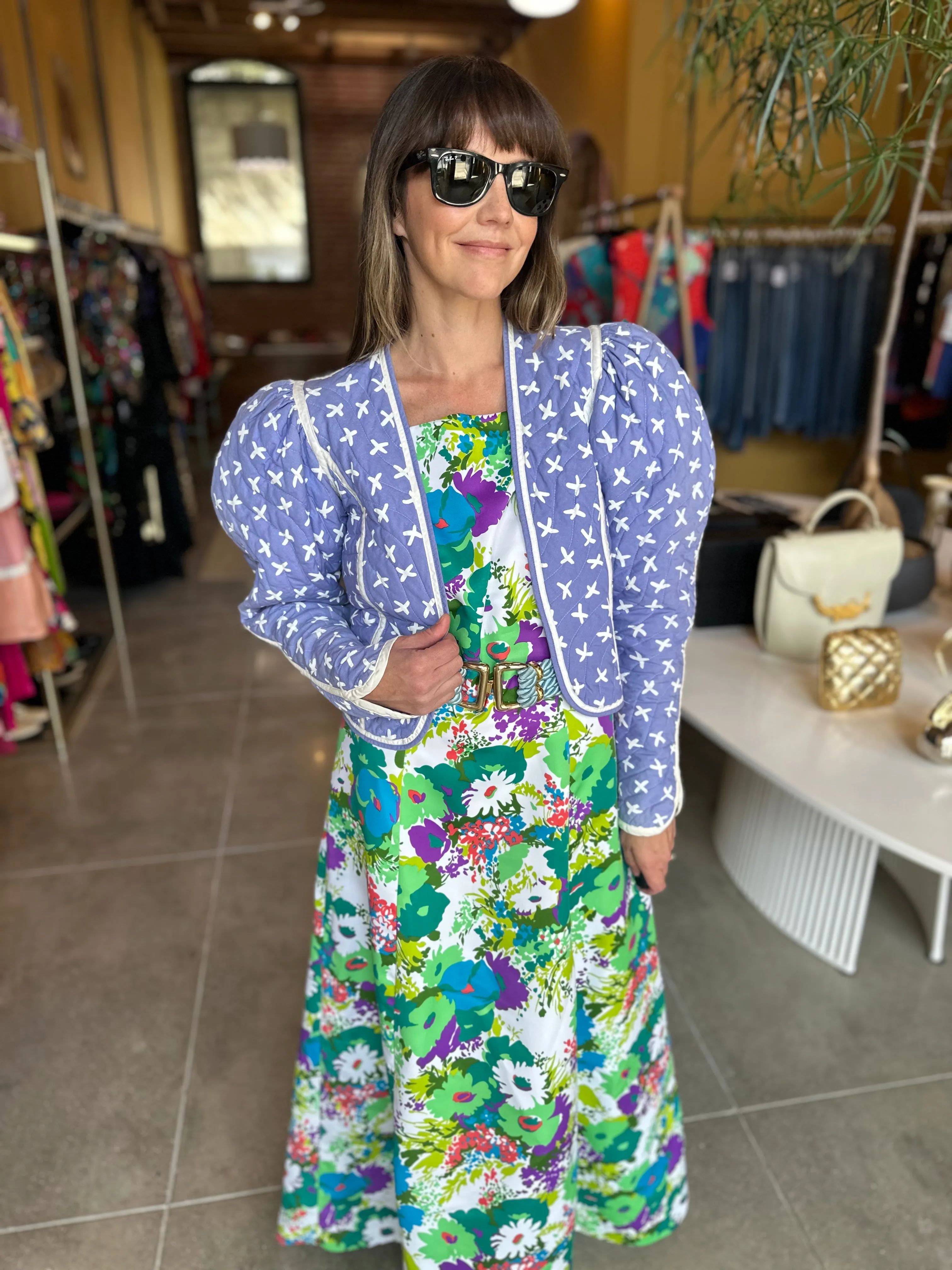 Jeanne Marc Puff Sleeve Bolero Jacket