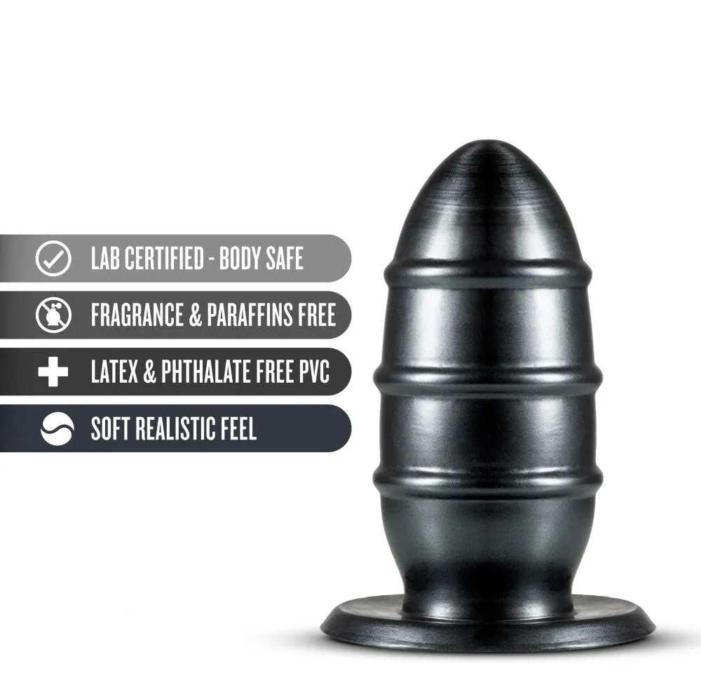 Jet By Blush® | Fuc Carbon Metallic Black 8.25-Inch Anal Plug
