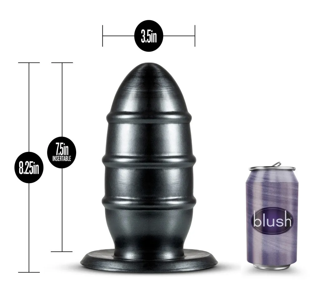 Jet By Blush® | Fuc Carbon Metallic Black 8.25-Inch Anal Plug