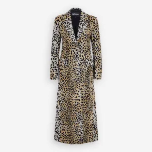 Just Cavalli  Leopard Print Long Coat
