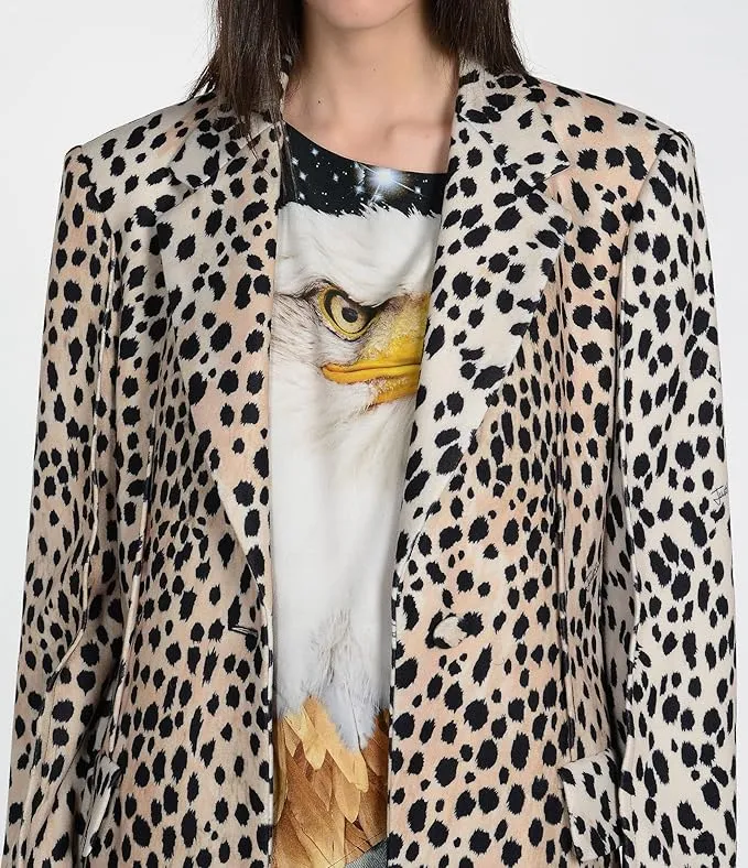 Just Cavalli  Leopard Print Long Coat