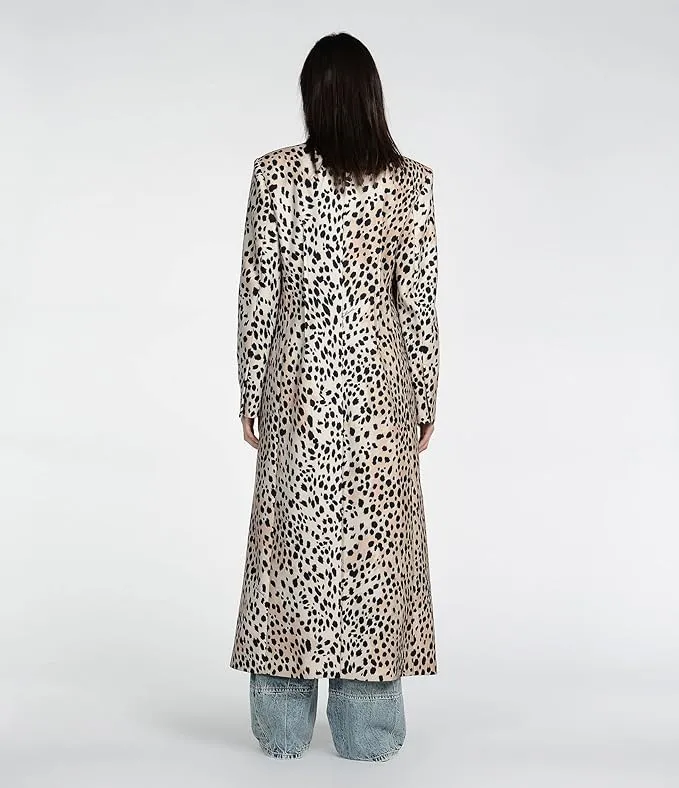 Just Cavalli  Leopard Print Long Coat