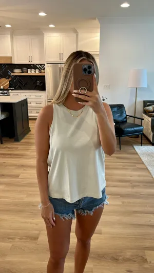 Keeping It Casual Tank Top, Gray Dawn
