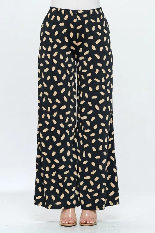 Knitted Palazzo pants in Venezia chain