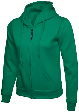 Ladies Classic Full Zip Hooded Sweatshirt | Kelly Green