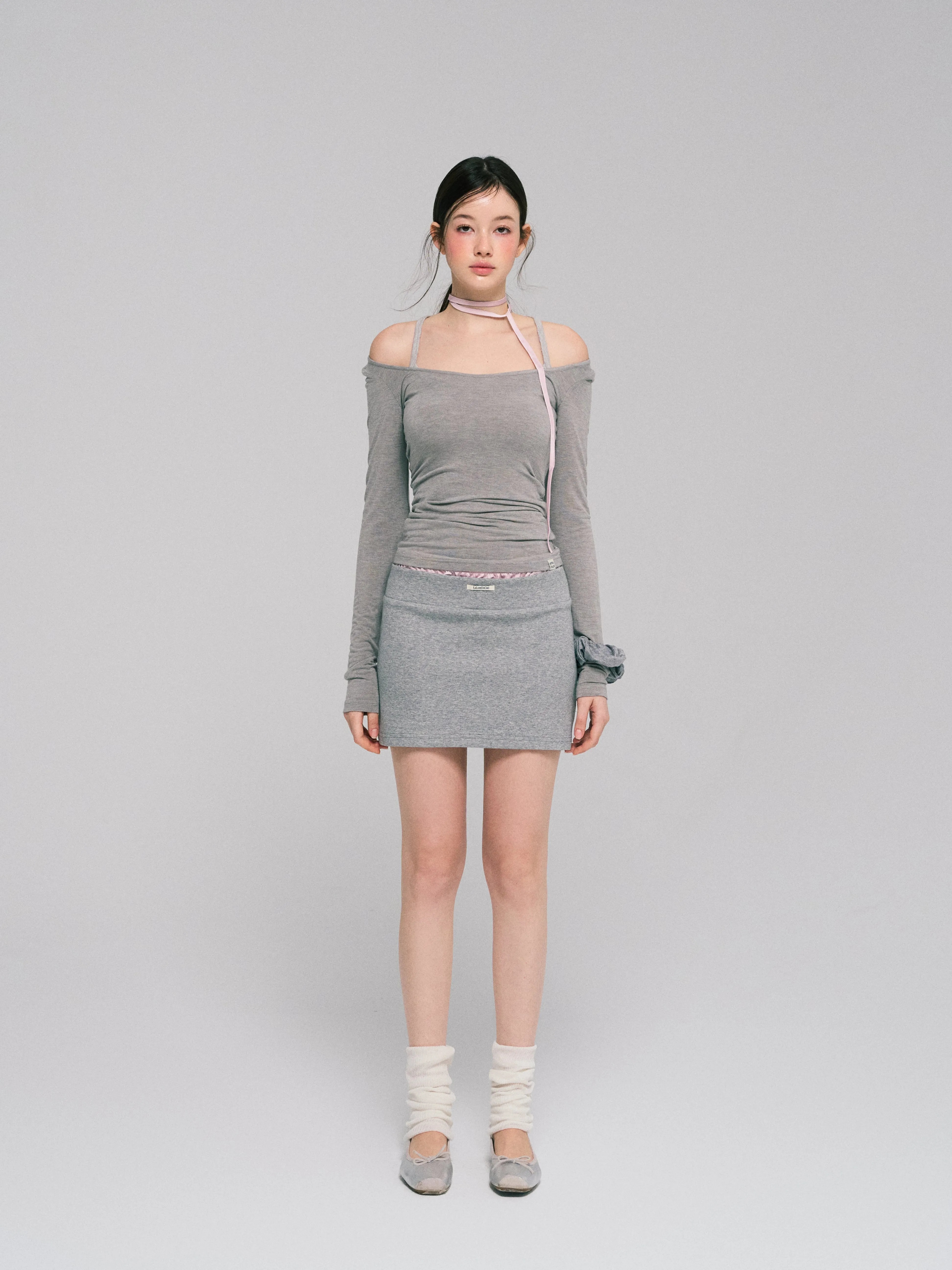 LLDC 'NEAT COLLECTION'  Double Waist Skirt [2COLOR]
