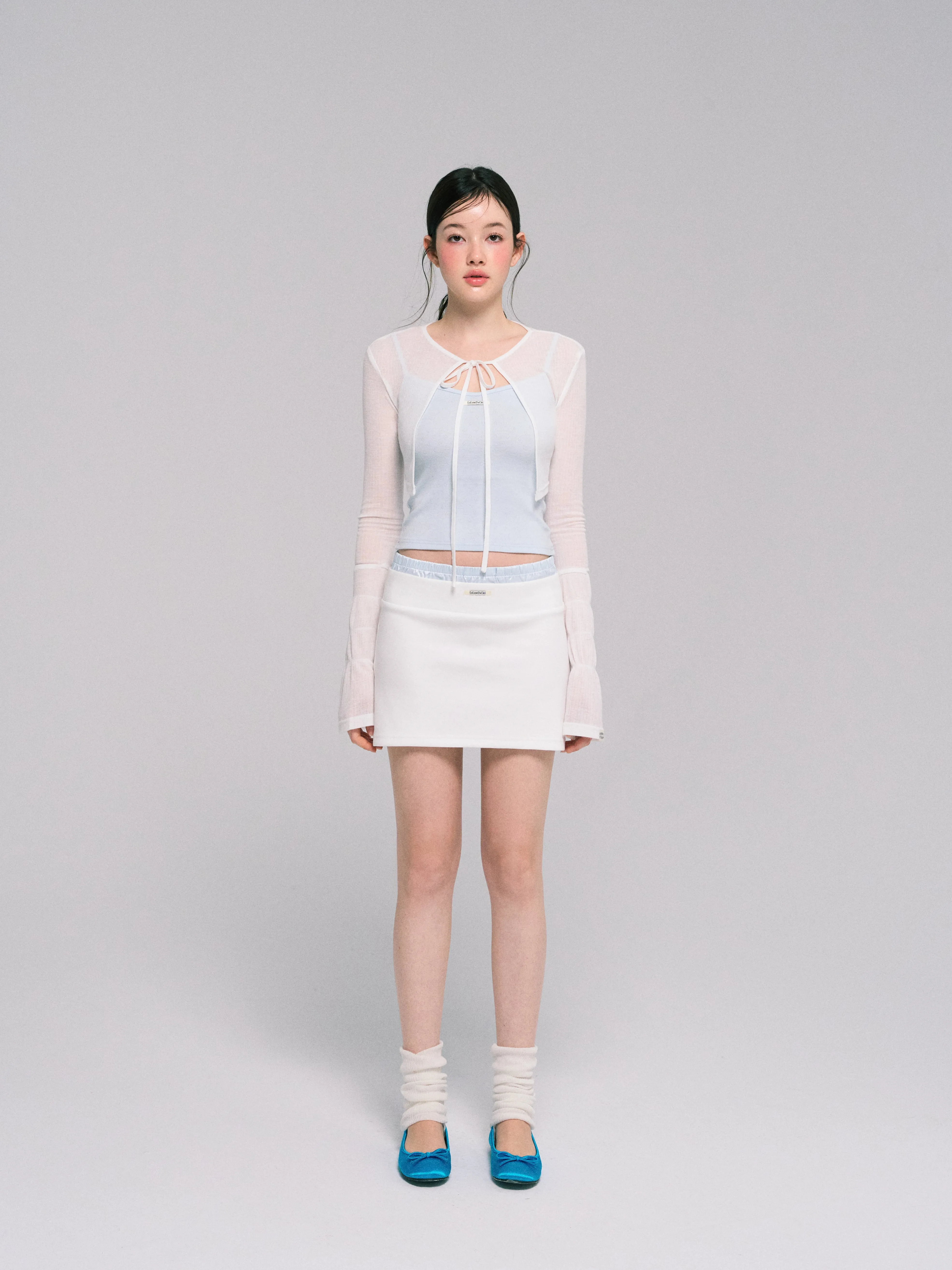 LLDC 'NEAT COLLECTION'  Double Waist Skirt [2COLOR]