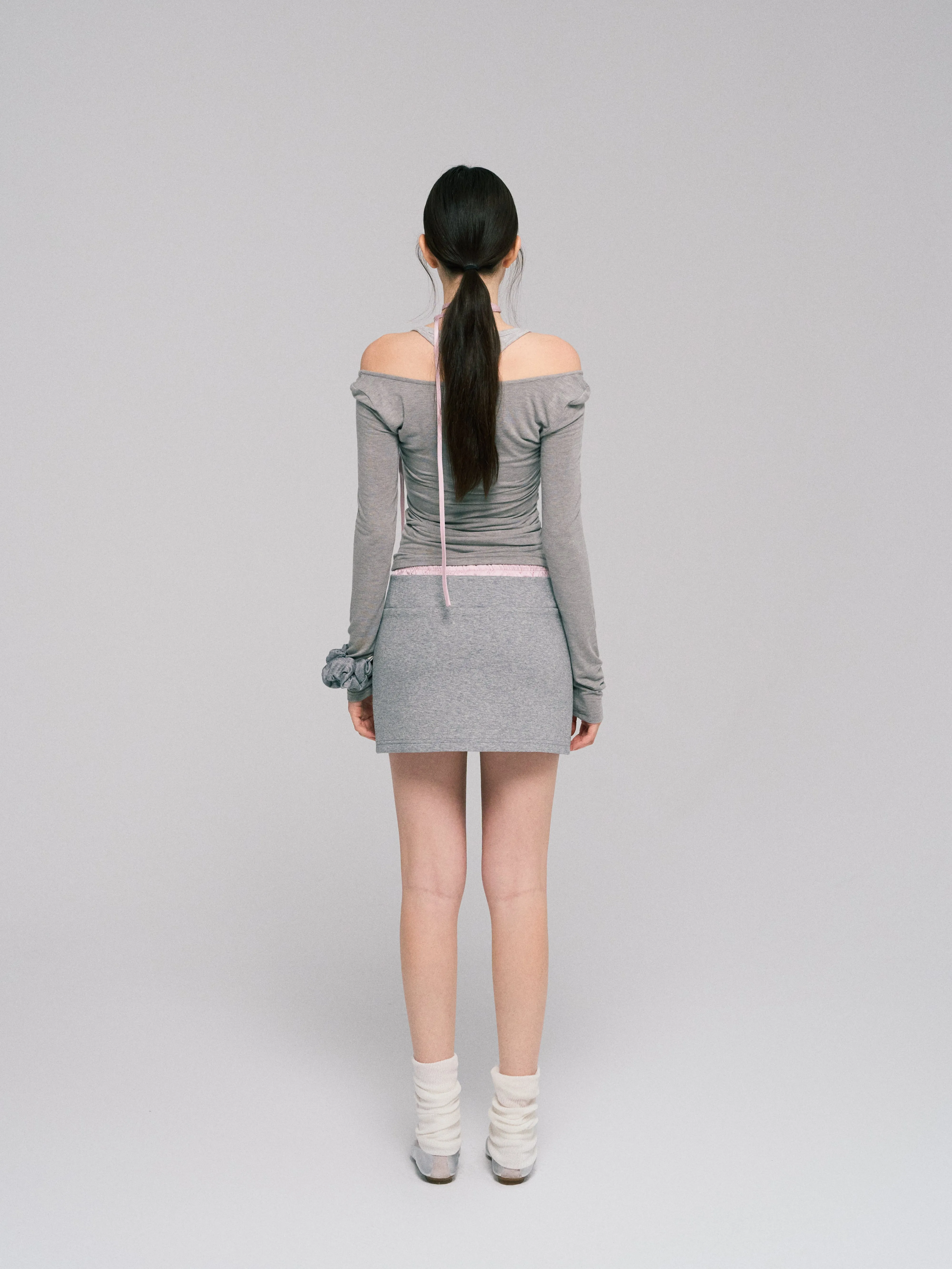 LLDC 'NEAT COLLECTION'  Double Waist Skirt [2COLOR]