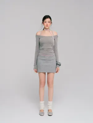 LLDC 'NEAT COLLECTION'  Double Waist Skirt [2COLOR]