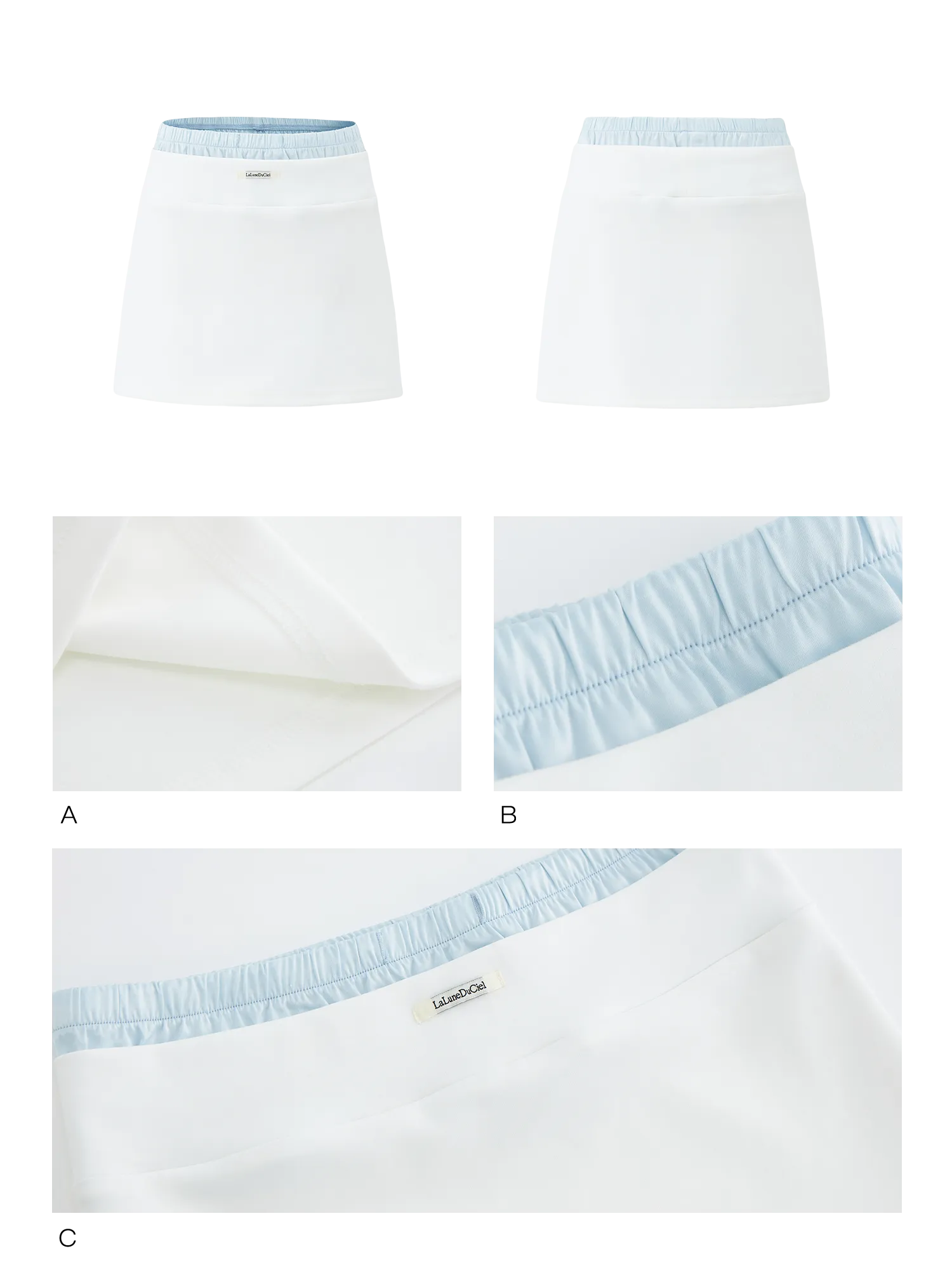 LLDC 'NEAT COLLECTION'  Double Waist Skirt [2COLOR]