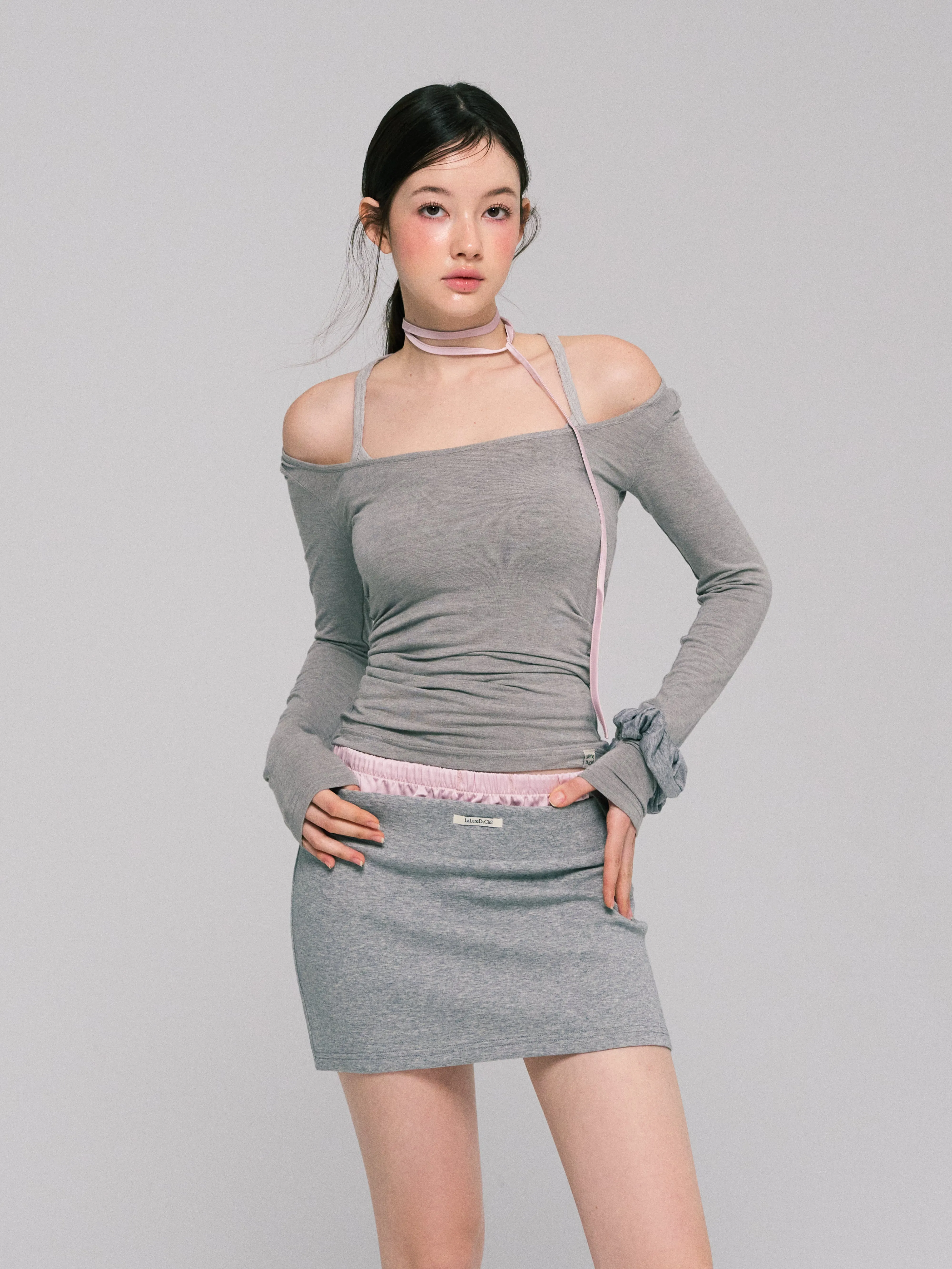 LLDC 'NEAT COLLECTION'  Double Waist Skirt [2COLOR]