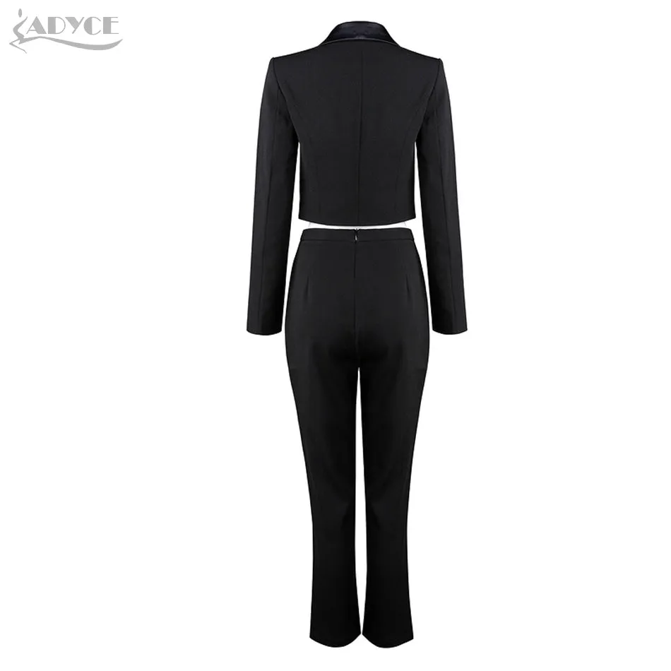 Long Sleeve Jacket&Pants Party Women Set