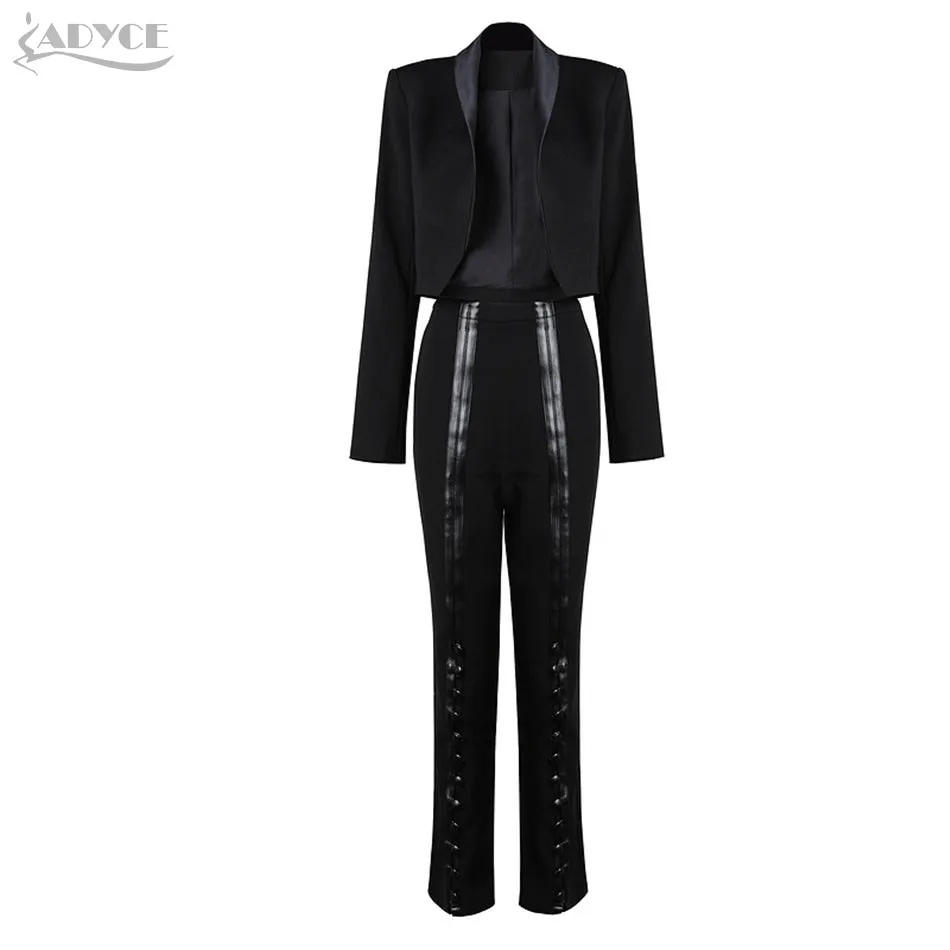 Long Sleeve Jacket&Pants Party Women Set