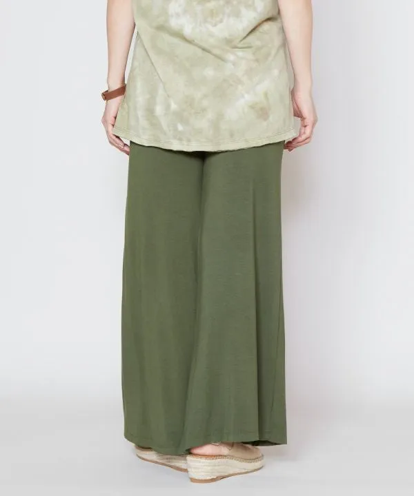 Lotus Print Flare Pants