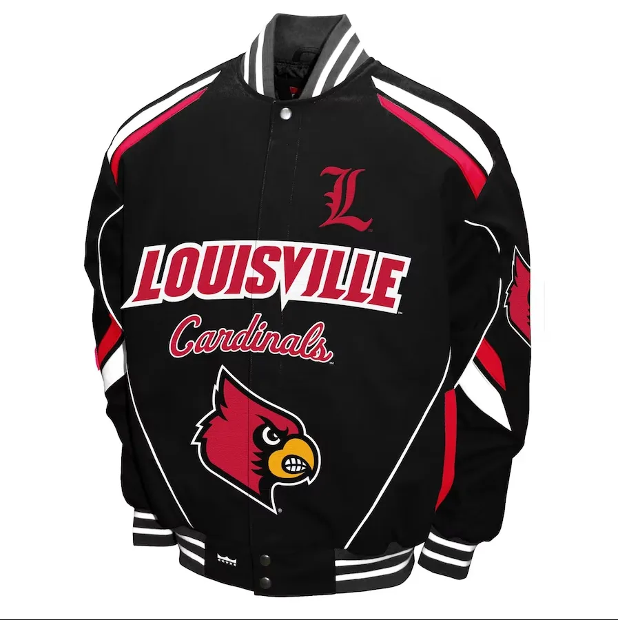 Louisville Cardinals Stout Twill Full-Snap Jacket - Black