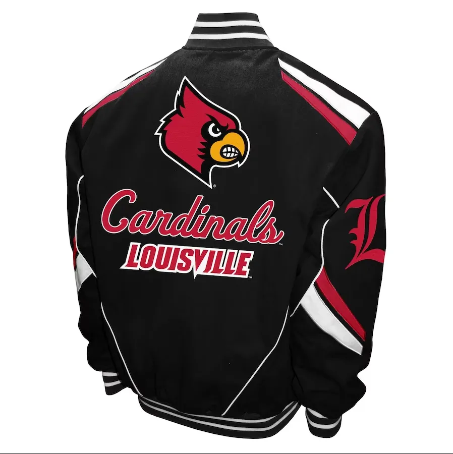 Louisville Cardinals Stout Twill Full-Snap Jacket - Black