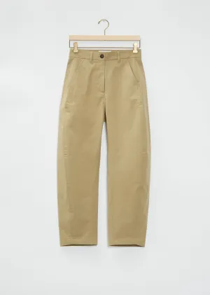 Lynton Cotton Blend Trousers — Safari