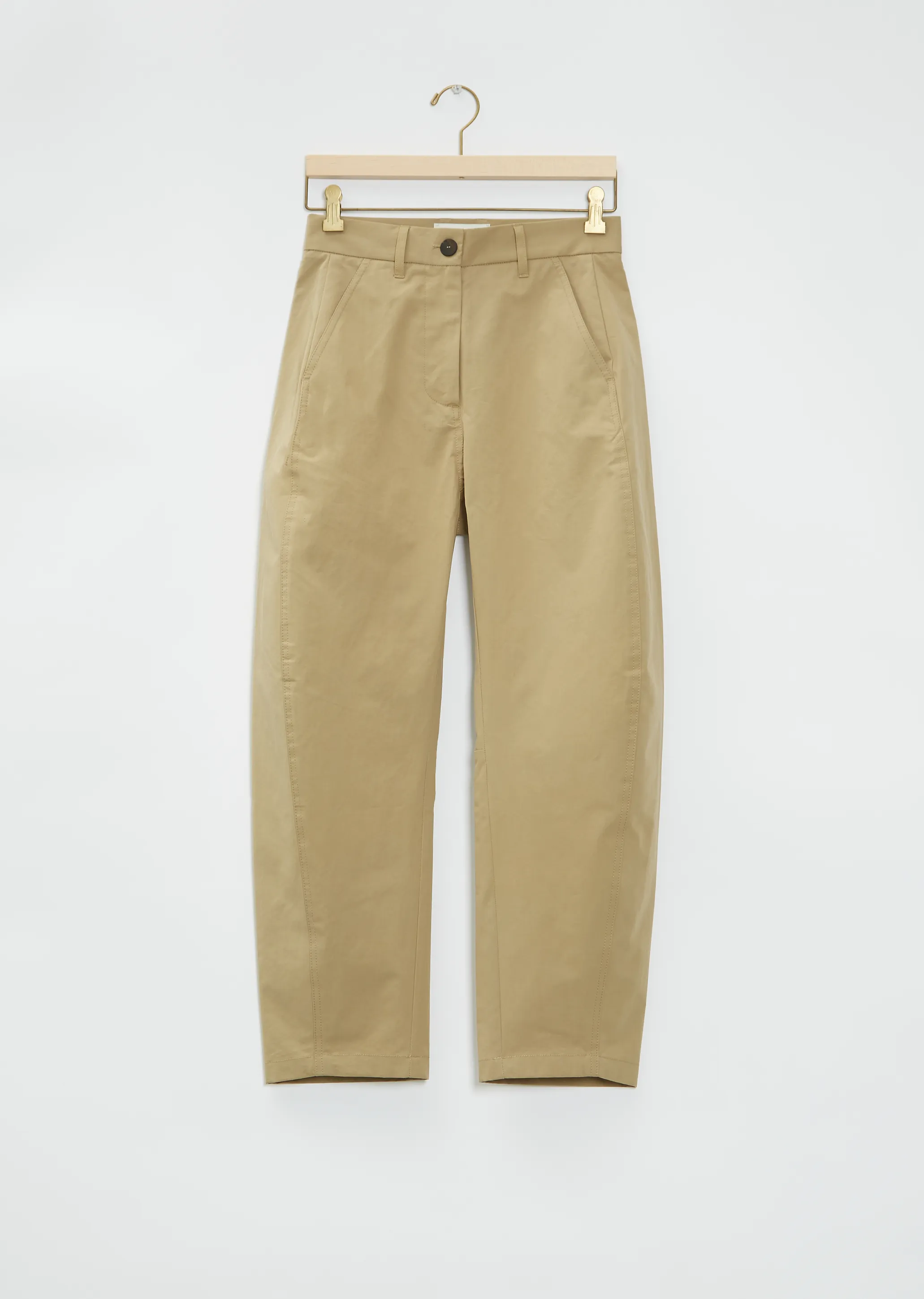 Lynton Cotton Blend Trousers — Safari