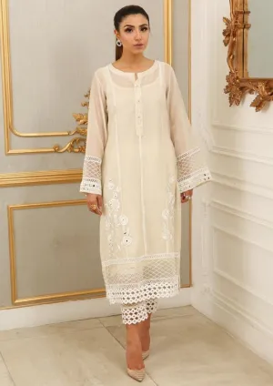 Maheen Trends - Lilly White - 2 Piece - Organza
