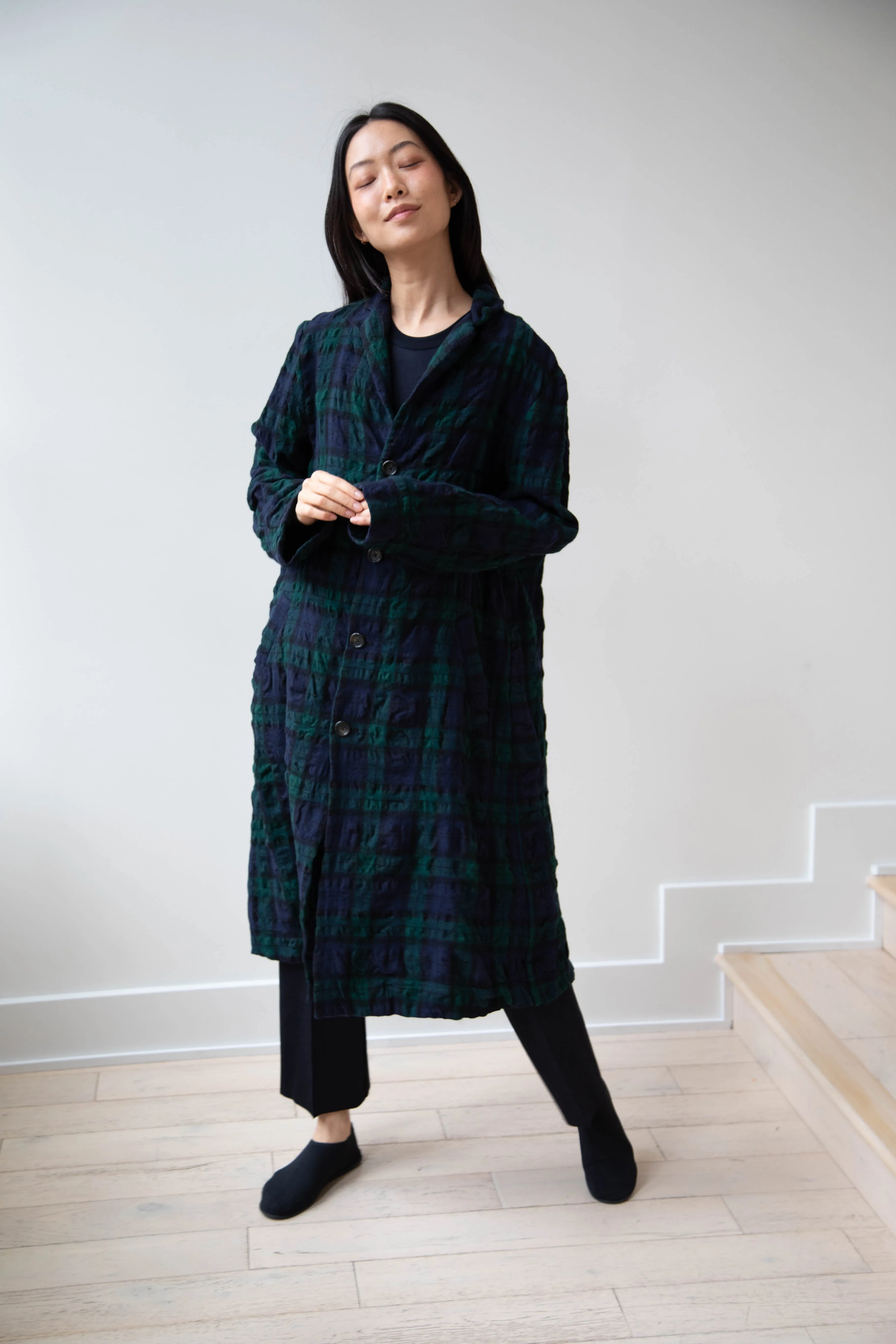 Makié | Nora Coat in Green Tartan
