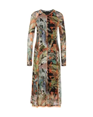 Marc Cain Printed Mesh Dress