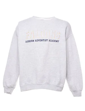Marl Grey Falgons Embroidered Sweatshirt - L