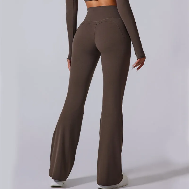 Mary – Women's High Waist Flared Yoga Pants