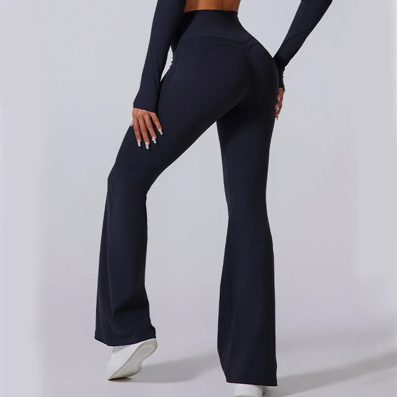 Mary – Women's High Waist Flared Yoga Pants