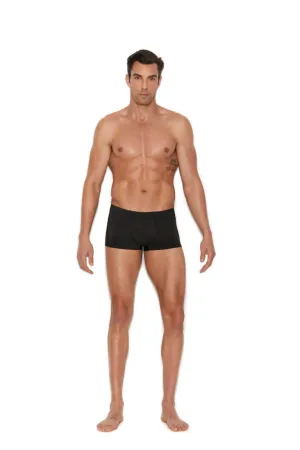 Men’s Sexy Black Lyrca Boxer Brief Underwear
