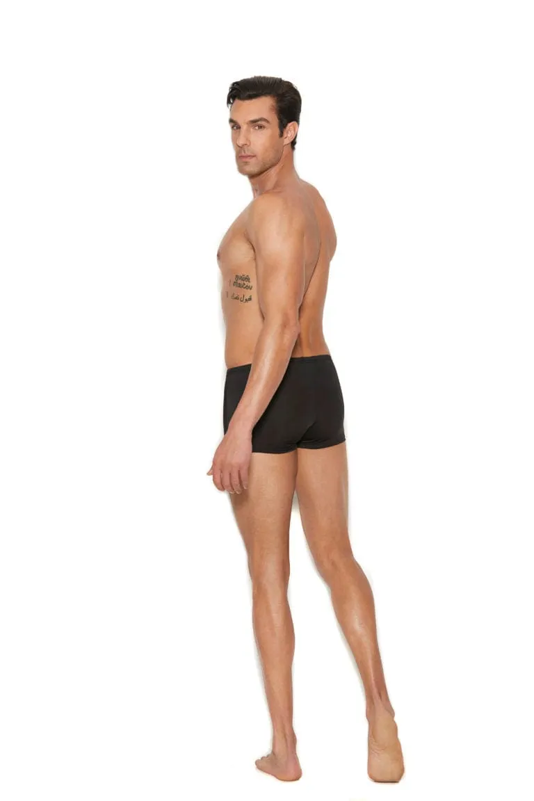 Men’s Sexy Black Lyrca Boxer Brief Underwear