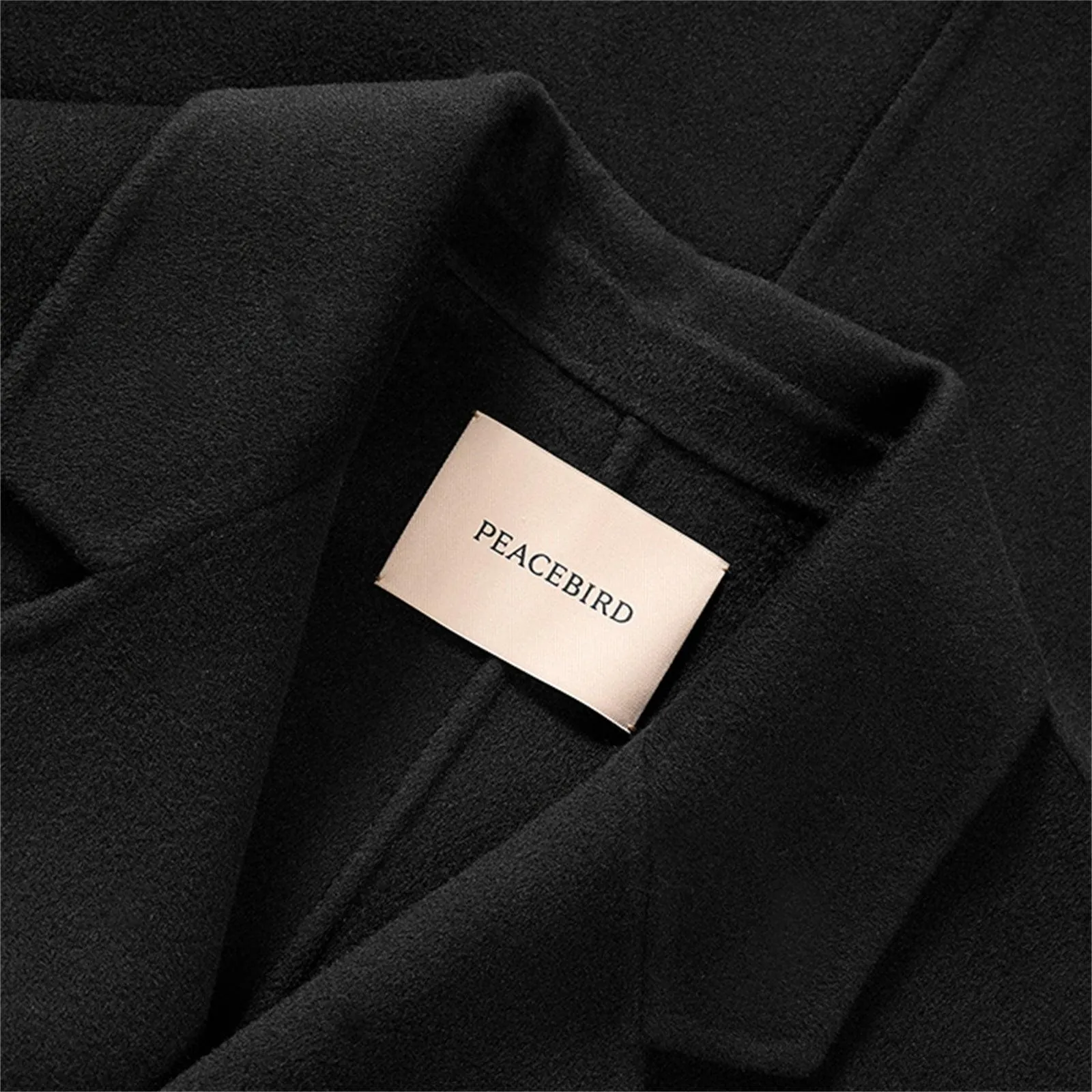 Men's Straight Wool Coat