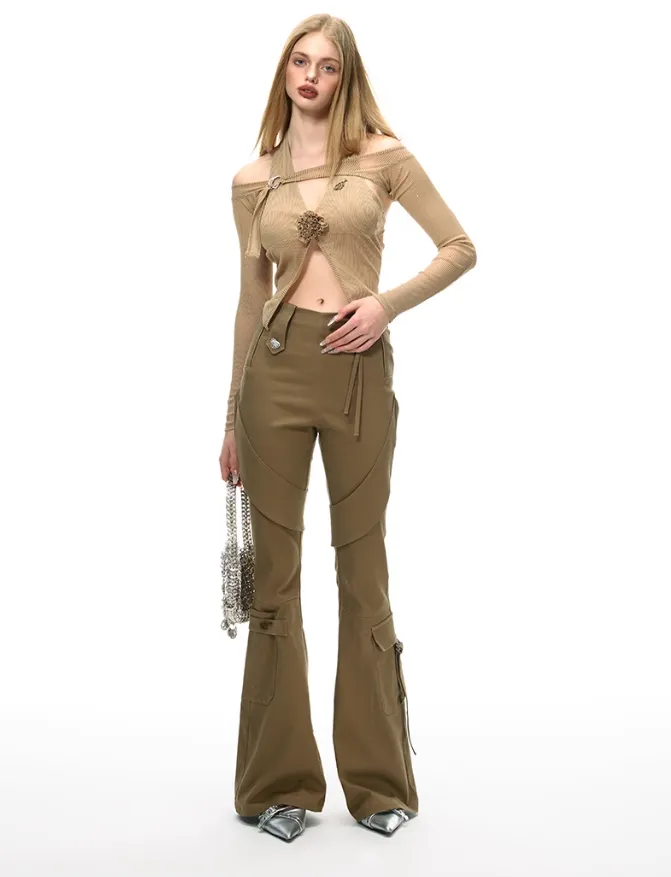 Micro-flared Slim Casual Pants VVO0032