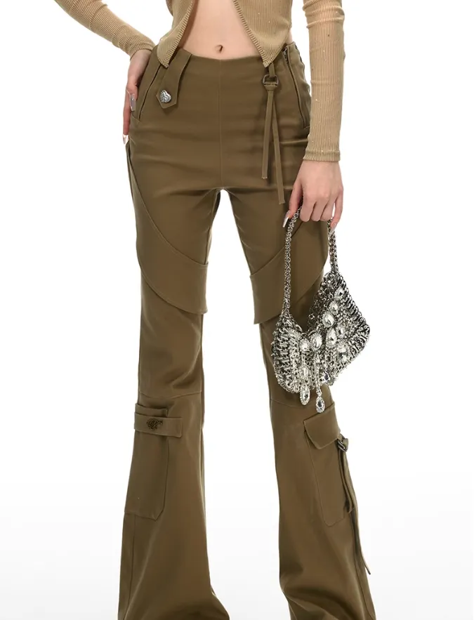 Micro-flared Slim Casual Pants VVO0032