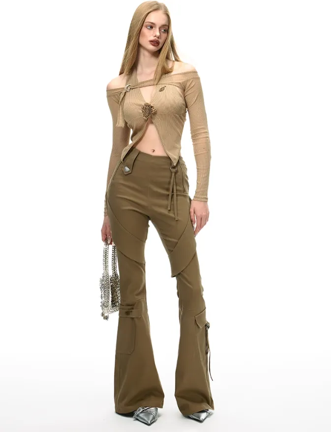 Micro-flared Slim Casual Pants VVO0032
