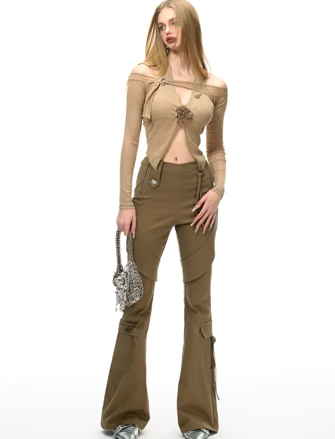 Micro-flared Slim Casual Pants VVO0032