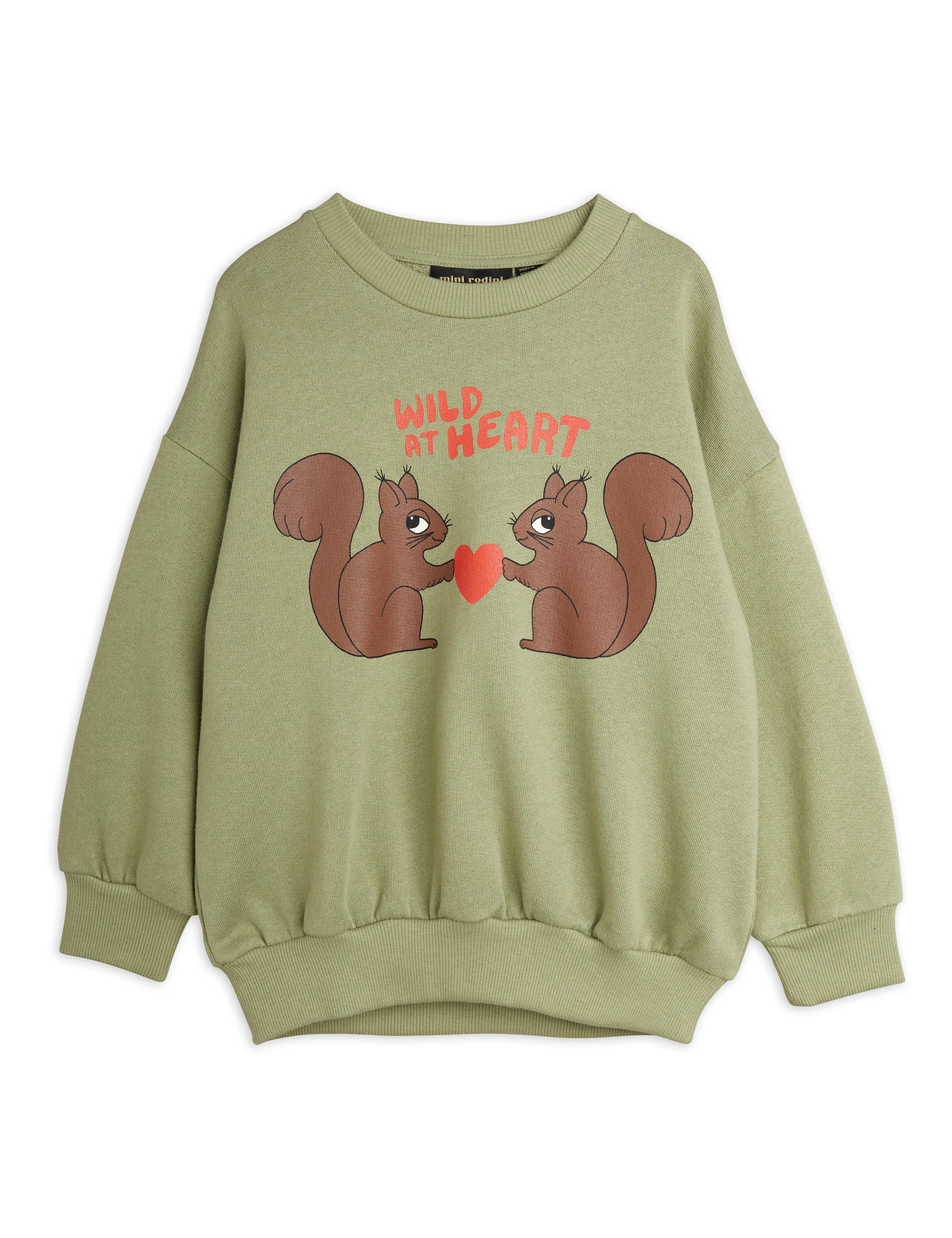 Mini Rodini Wild At Heart Sweatshirt - Green