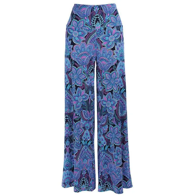 New Loose Striped Printed Trousers Flared Wide-leg Pants