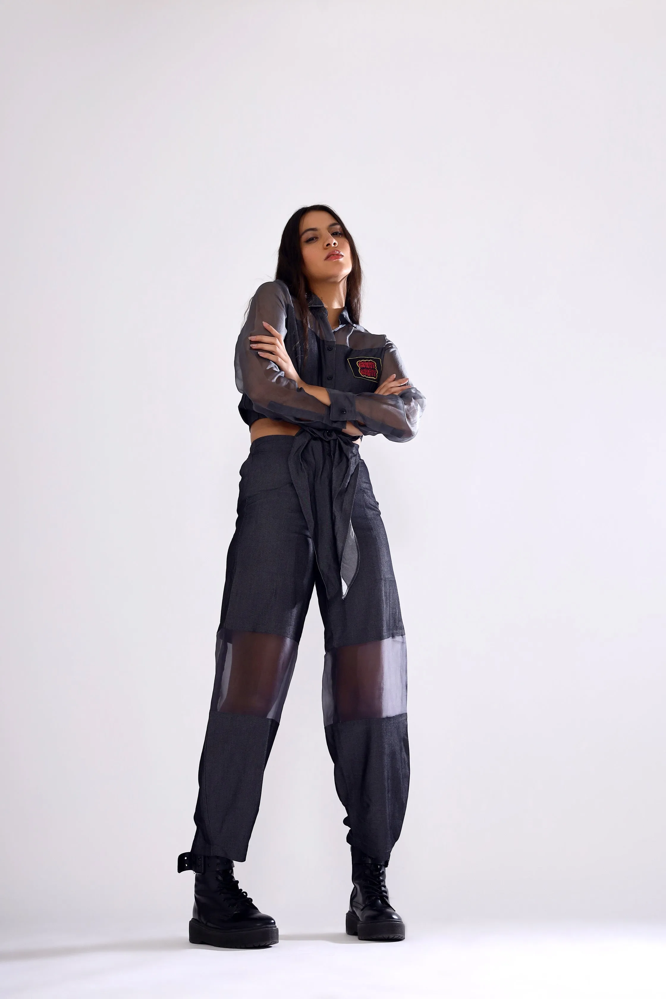 Organza Tie Up Top