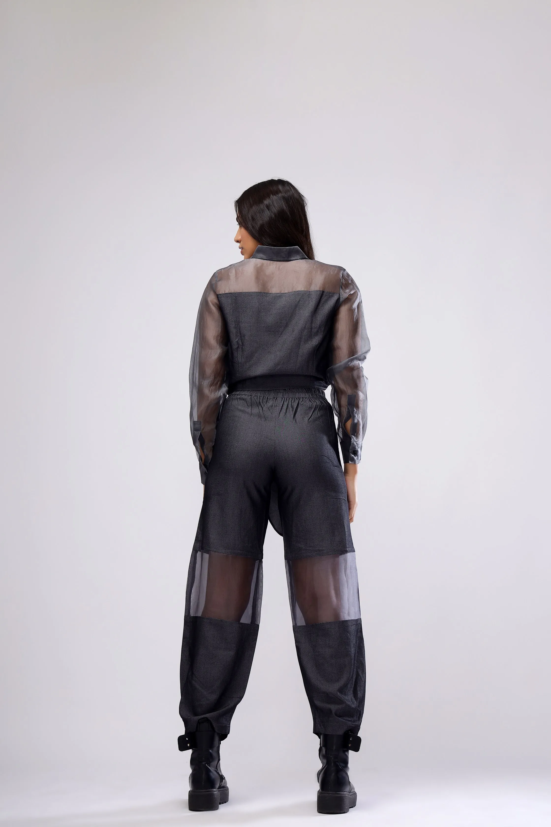 Organza Tie Up Top