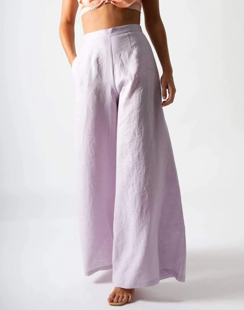 Pamela Side Zip Wide Leg Pant