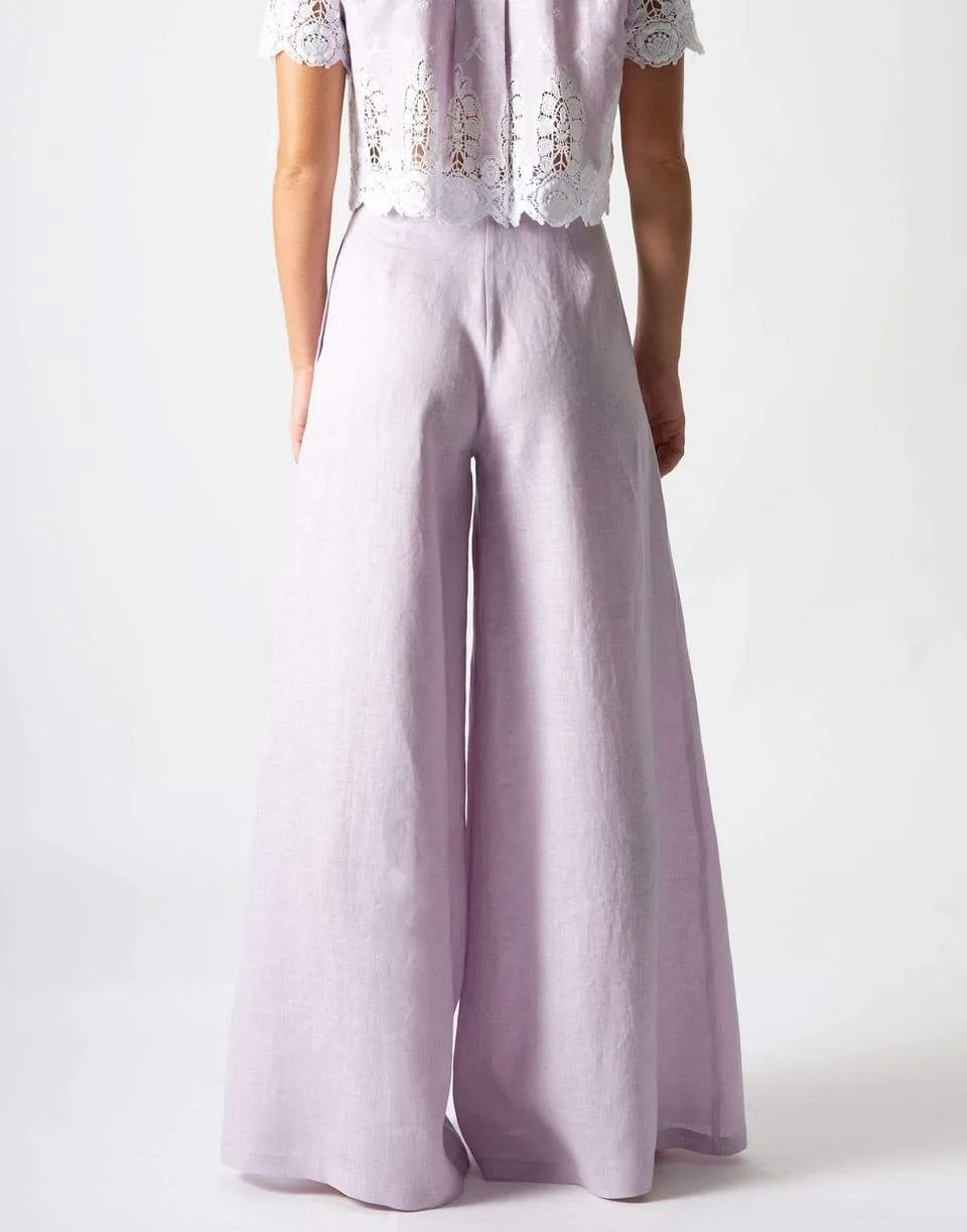 Pamela Side Zip Wide Leg Pant