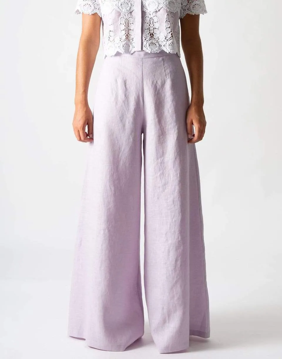 Pamela Side Zip Wide Leg Pant