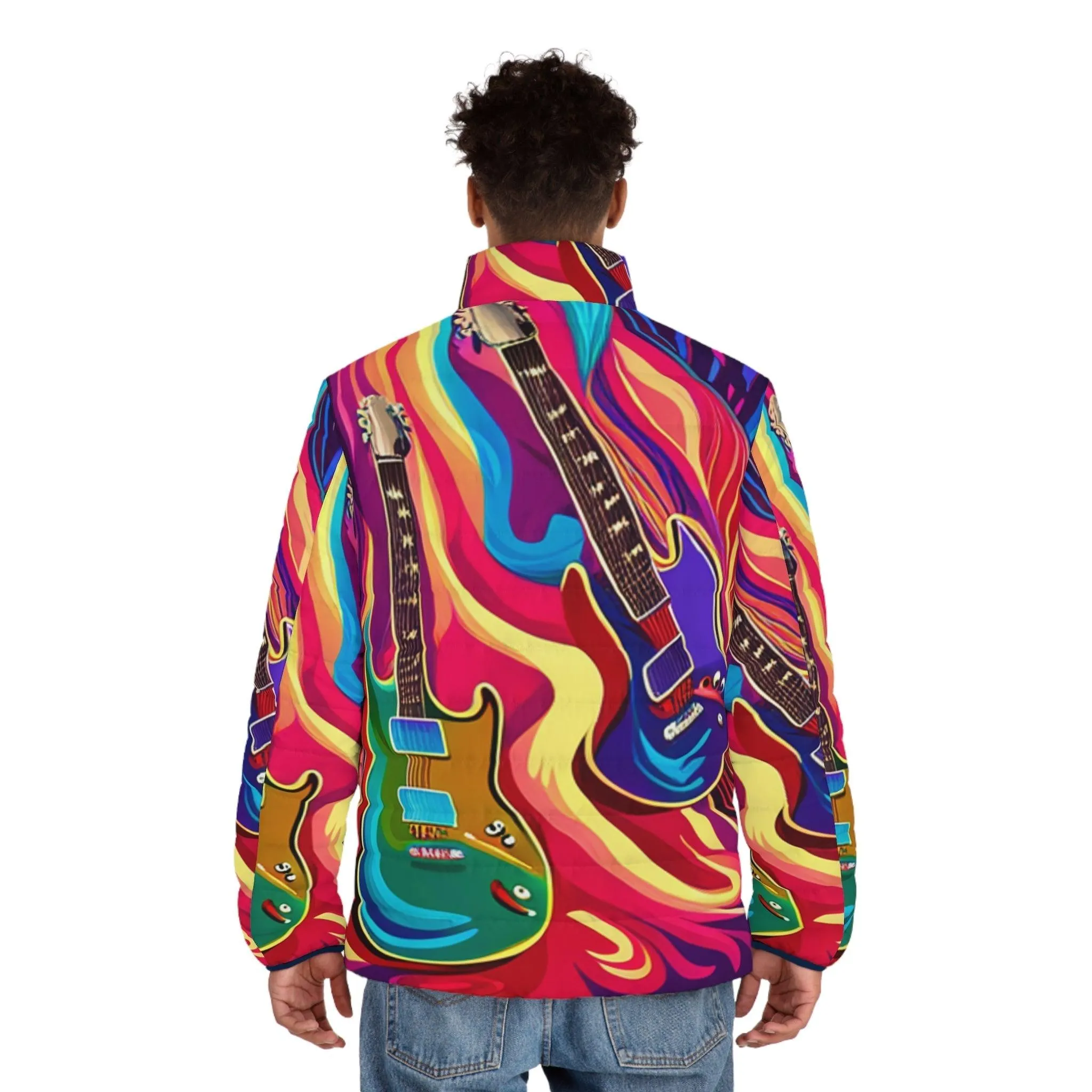 Psychedelic Things Men's Puffer Jacket
