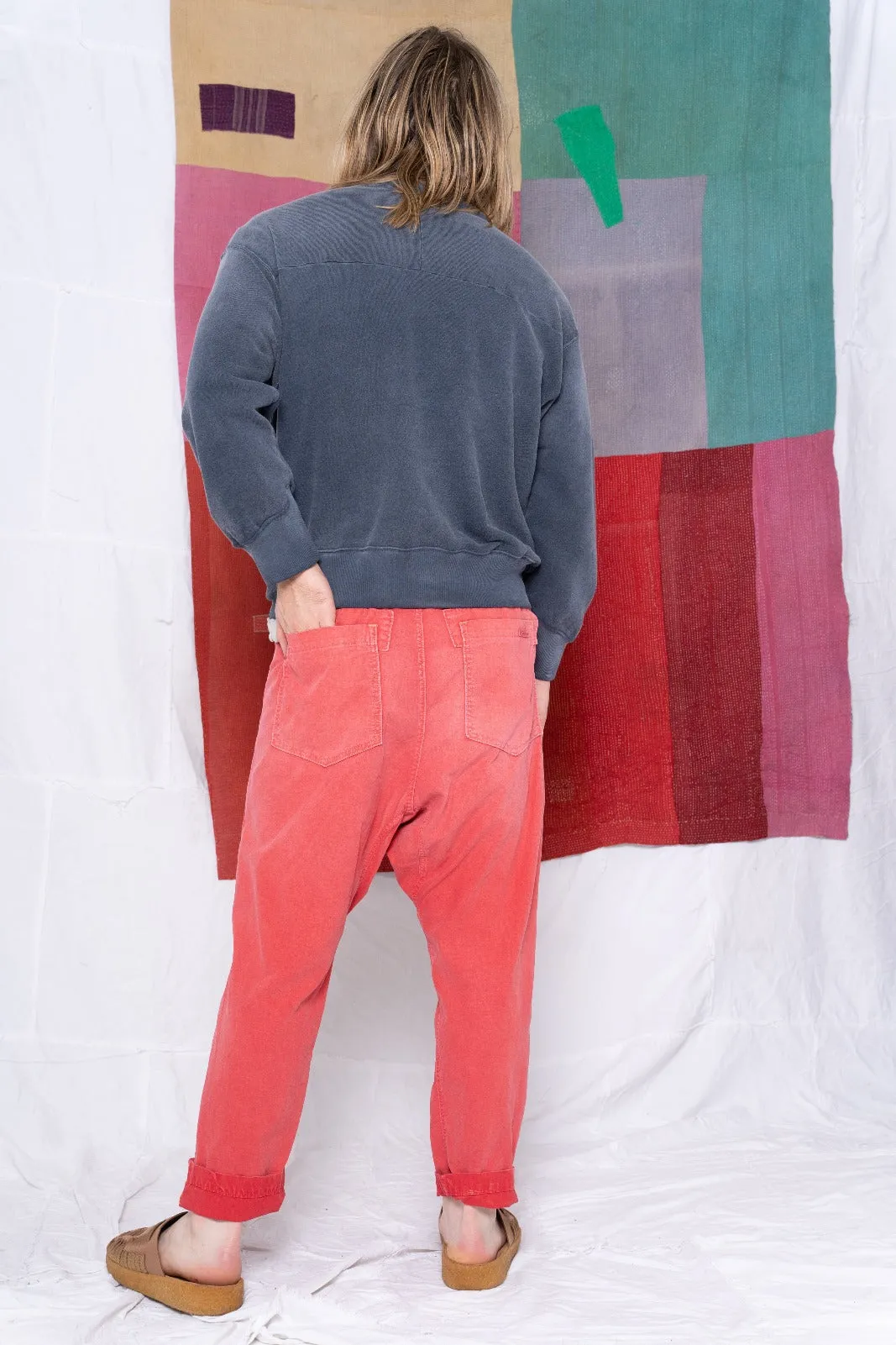 Relax French Terry Sunfaded Dye Navy