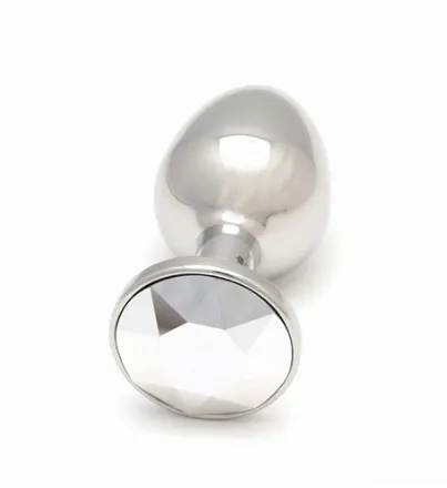 Rosebuds Stainless Steel Butt Plug - Silver Comet