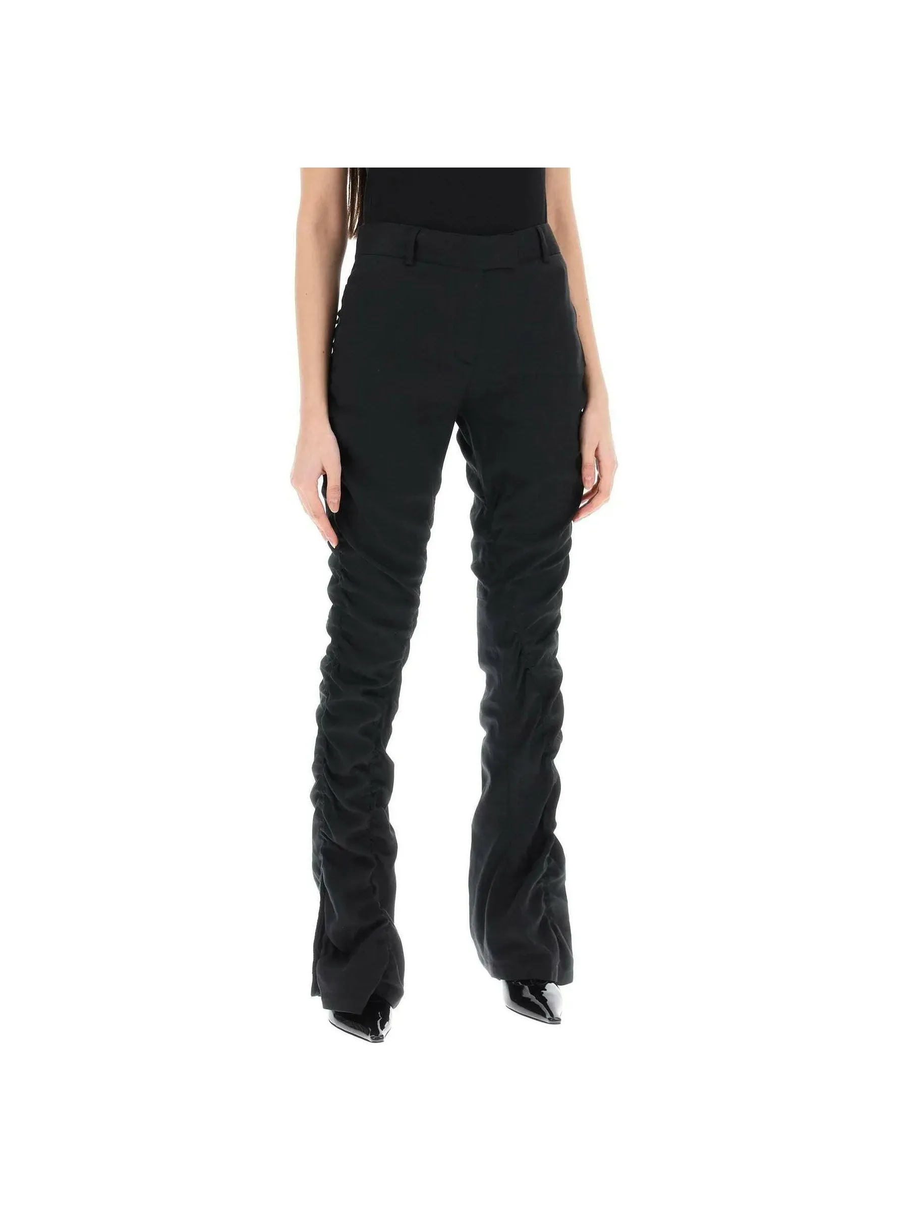 Ruffled Flared Pants