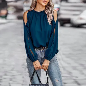 Soft Breeze Ruffle Blouse