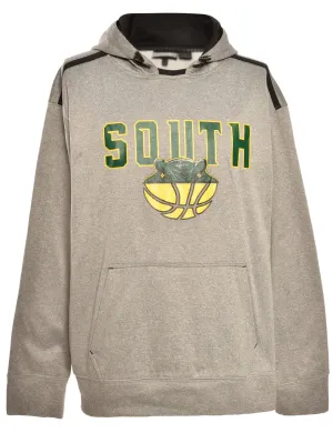South Grey Printed Hoodie - L