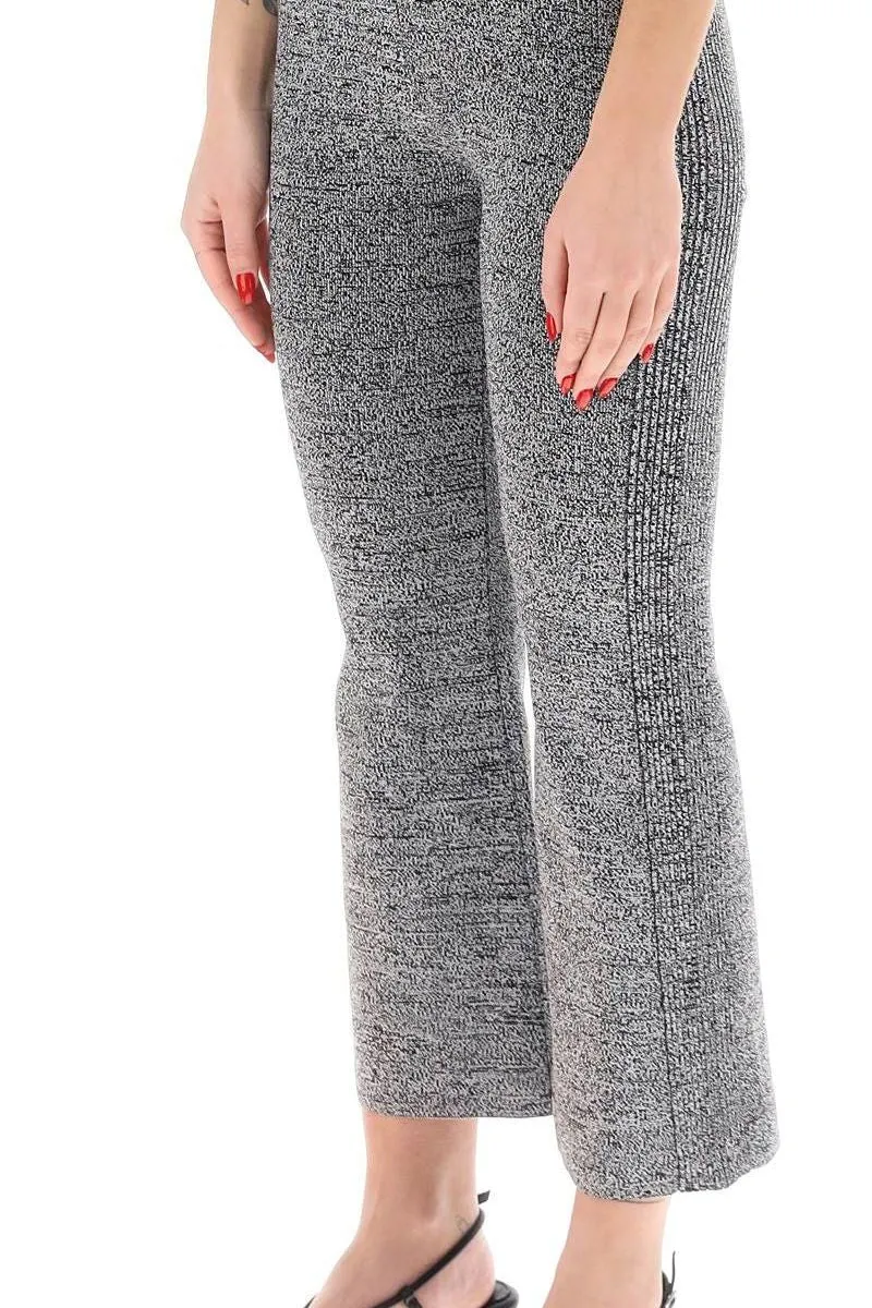 STRETCH KNIT CROPPED PANTS