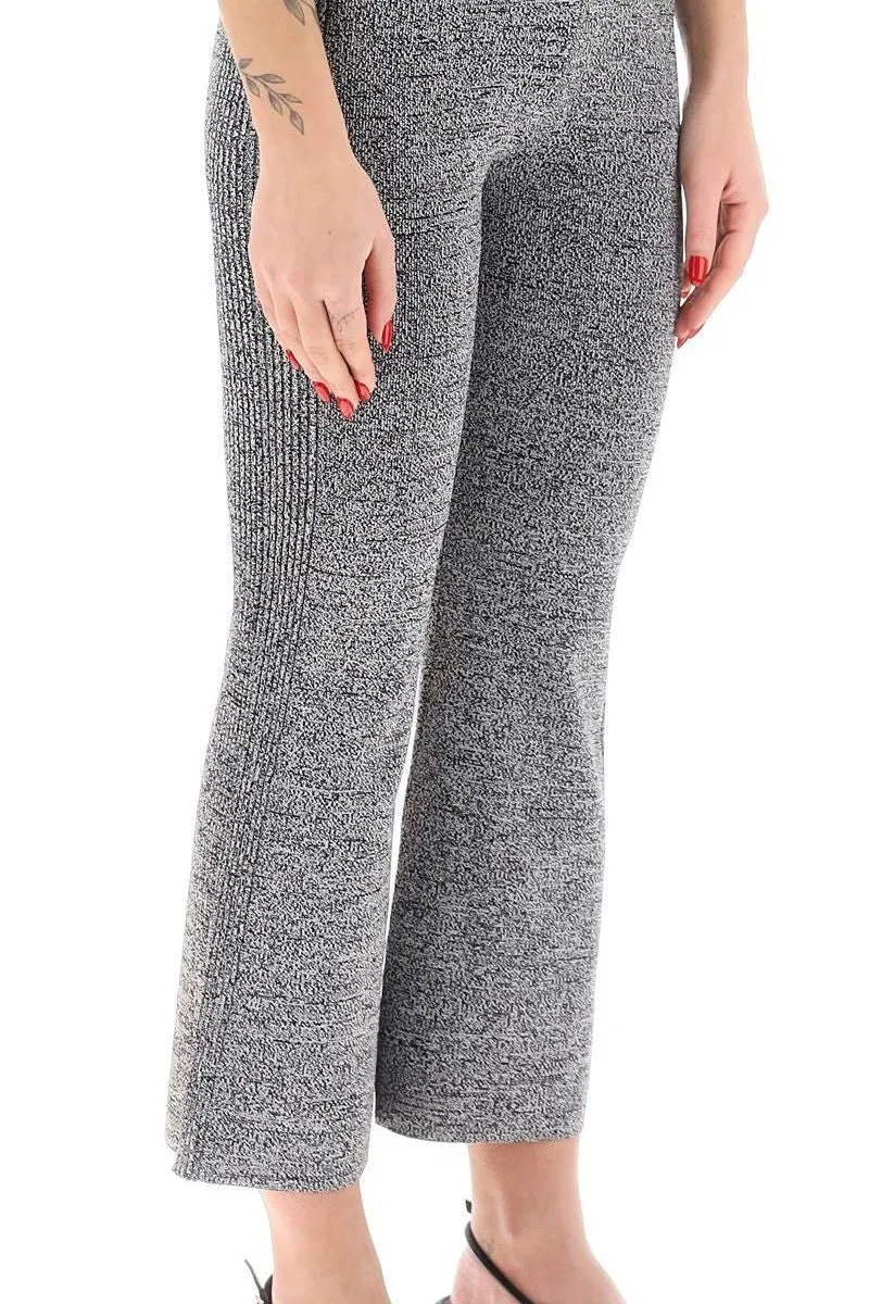 STRETCH KNIT CROPPED PANTS